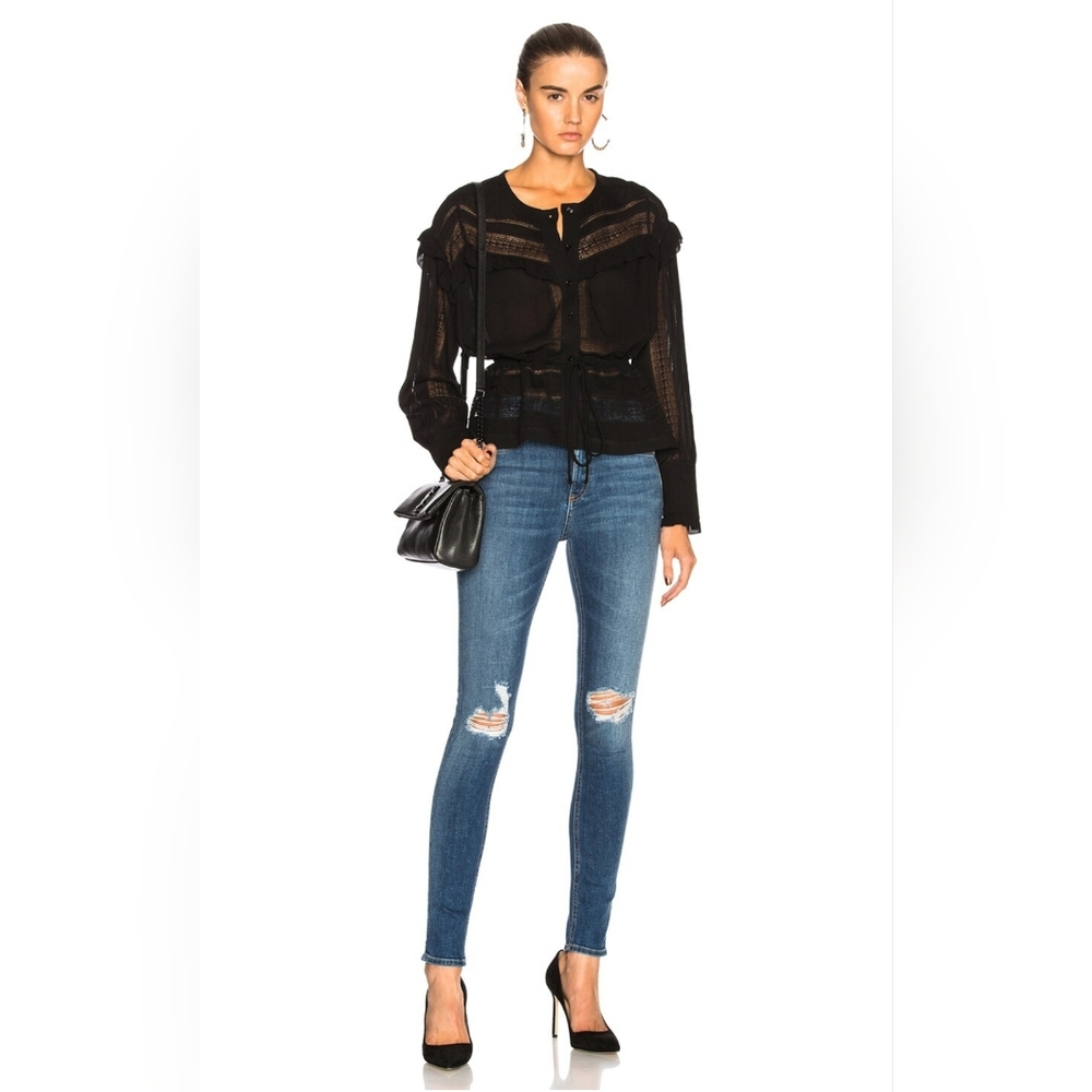 REVOLVE Rag and Bone high rise skinny size 27 Bonnie distressed jeans